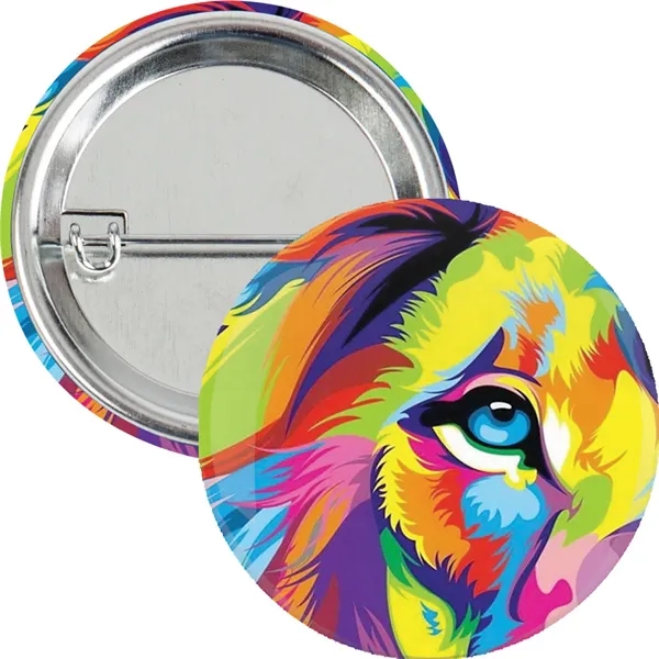 Round laminated button (1 3/4") with safety pin and metal back... from ASI 54100 Fields Manufacturing Inc / TargetLine®