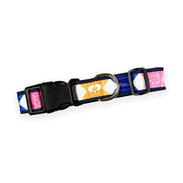 Item #PCS32U-GD Sublimated Pet Collar w/ Gold-Colored Hardware
