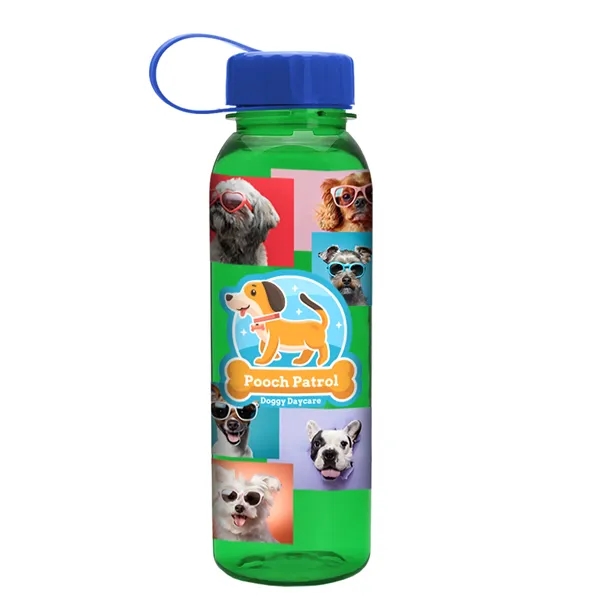 Garyline® Flat-Sided Tritan® Bottle with Tethered Lid - 2...... from ASI 40480 Koozie Group