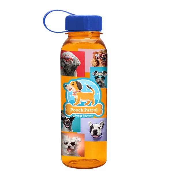 Garyline® Flat-Sided Tritan® Bottle with Tethered Lid - 2...... from ASI 40480 Koozie Group