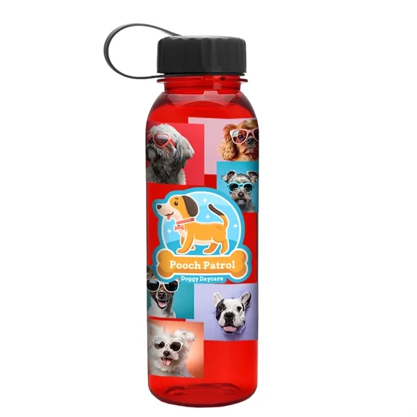 Garyline® Flat-Sided Tritan® Bottle with Tethered Lid - 2...... from ASI 40480 Koozie Group
