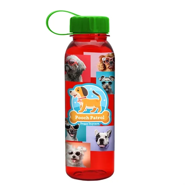 Garyline® Flat-Sided Tritan® Bottle with Tethered Lid - 2...... from ASI 40480 Koozie Group