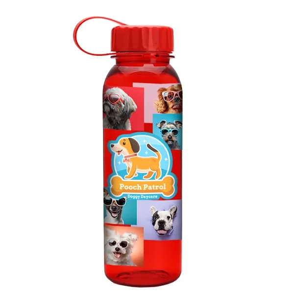 Garyline® Flat-Sided Tritan® Bottle with Tethered Lid - 2...... from ASI 40480 Koozie Group
