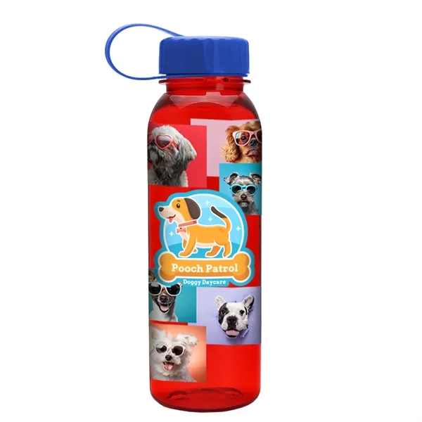 Garyline® Flat-Sided Tritan® Bottle with Tethered Lid - 2...... from ASI 40480 Koozie Group