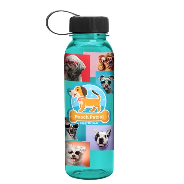 Garyline® Flat-Sided Tritan® Bottle with Tethered Lid - 2...... from ASI 40480 Koozie Group