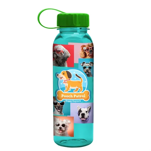 Garyline® Flat-Sided Tritan® Bottle with Tethered Lid - 2...... from ASI 40480 Koozie Group