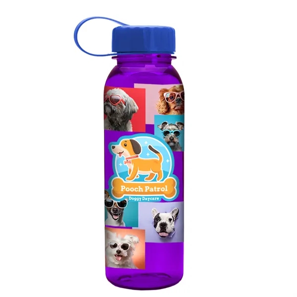 Garyline® Flat-Sided Tritan® Bottle with Tethered Lid - 2...... from ASI 40480 Koozie Group