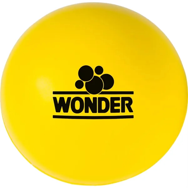 Large round stress ball made of polyurethane material and measuring 2... from ASI 54100 Fields Manufacturing Inc / TargetLine®