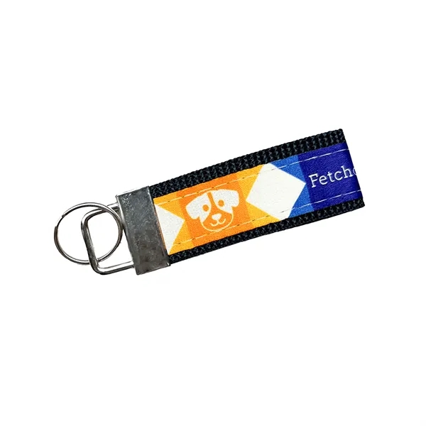 Item #KFS05-164-NI 5" Sublimated Key Strap w/ Nickel-Plated Hardware