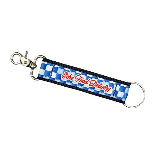 Item #KTS04-220 4" Sublimated Key Fob w/ Matte Nickel Hardware