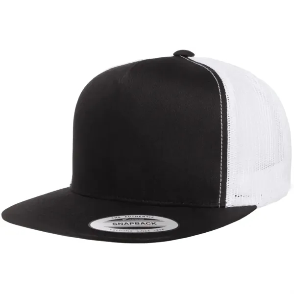 Breathable Flexfit 2-tone trucker cap with mesh back and custom imprint... from ASI 72657 Active Life Promo / Active Life