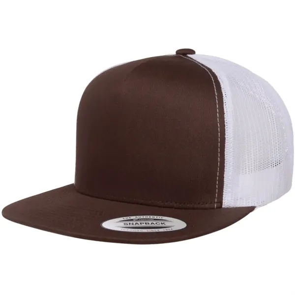 Breathable Flexfit 2-tone trucker cap with mesh back and custom imprint... from ASI 72657 Active Life Promo / Active Life