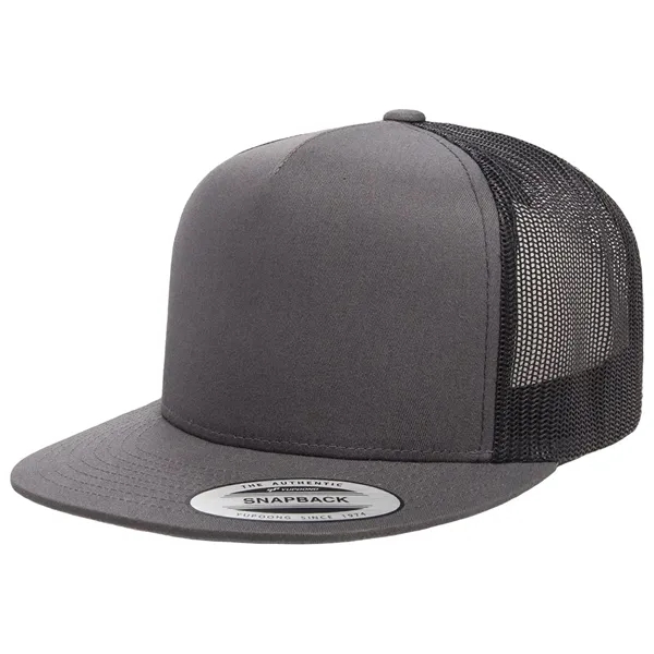 Breathable Flexfit 2-tone trucker cap with mesh back and custom imprint... from ASI 72657 Active Life Promo / Active Life