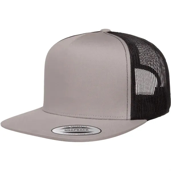 Breathable Flexfit 2-tone trucker cap with mesh back and custom imprint... from ASI 72657 Active Life Promo / Active Life