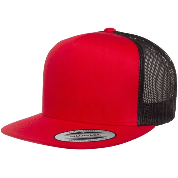 Breathable Flexfit 2-tone trucker cap with mesh back and custom imprint... from ASI 72657 Active Life Promo / Active Life