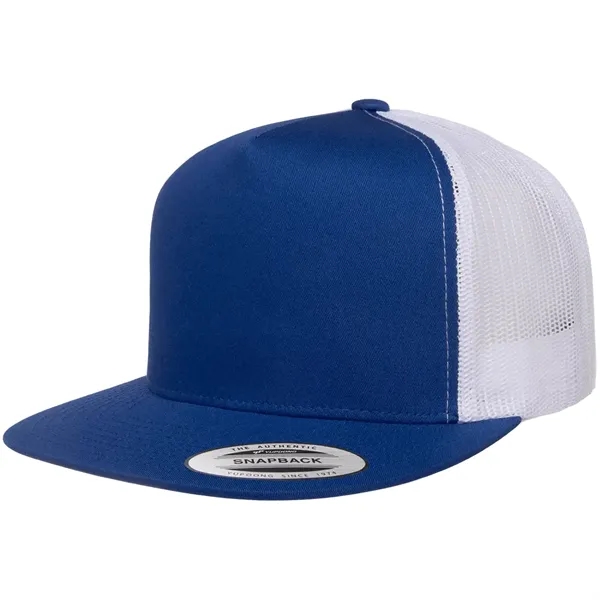 Breathable Flexfit 2-tone trucker cap with mesh back and custom imprint... from ASI 72657 Active Life Promo / Active Life