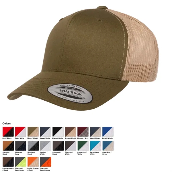 Item #V3411H-6606T Flexfit YP Classics 2-Tone Retro Trucker Cap
