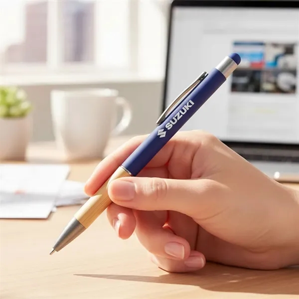 Assia Aluminum Pen w/Bamboo Grip... from ASI 84592 St Regis Group
