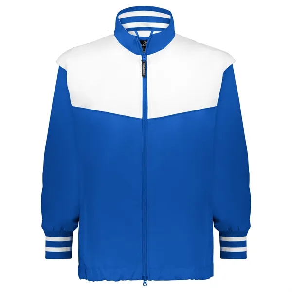 Youth full zip jacket with double pullers and an adjustable bottom... from ASI 37461 Augusta Sportswear