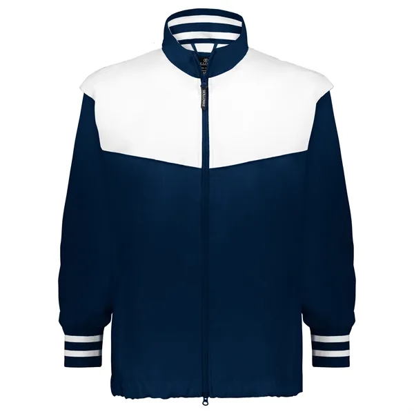 Youth full zip jacket with double pullers and an adjustable bottom... from ASI 37461 Augusta Sportswear