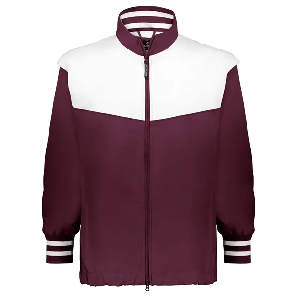 Youth full zip jacket with double pullers and an adjustable bottom... from ASI 37461 Augusta Sportswear