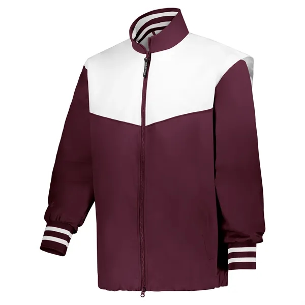 Youth full zip jacket with double pullers and an adjustable bottom... from ASI 37461 Augusta Sportswear