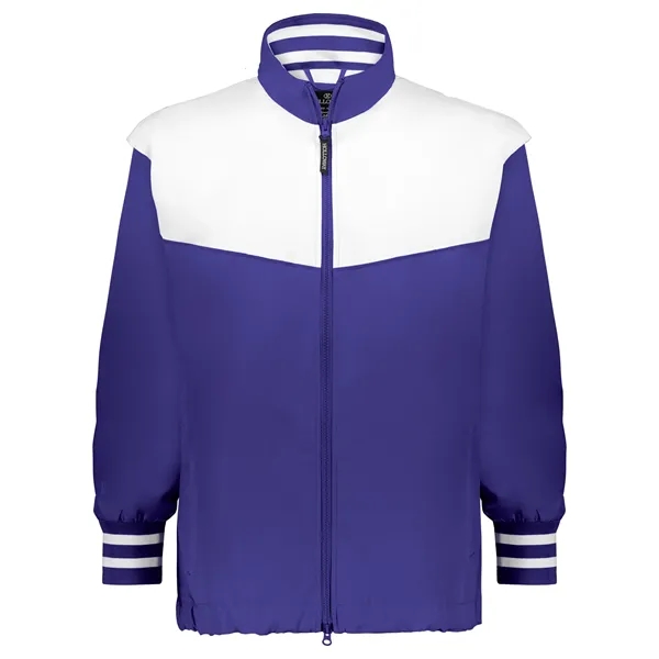 Youth full zip jacket with double pullers and an adjustable bottom... from ASI 37461 Augusta Sportswear