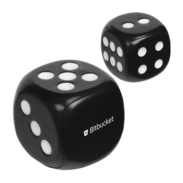 Dice shaped stress reliever made of PU foam.... from ASI 63549 Jornik Manufacturing Corp