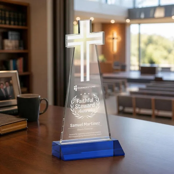 Crafted from premium optical crystal, this elegant Cross Award features a... from ASI 84592 St Regis Group / St Regis