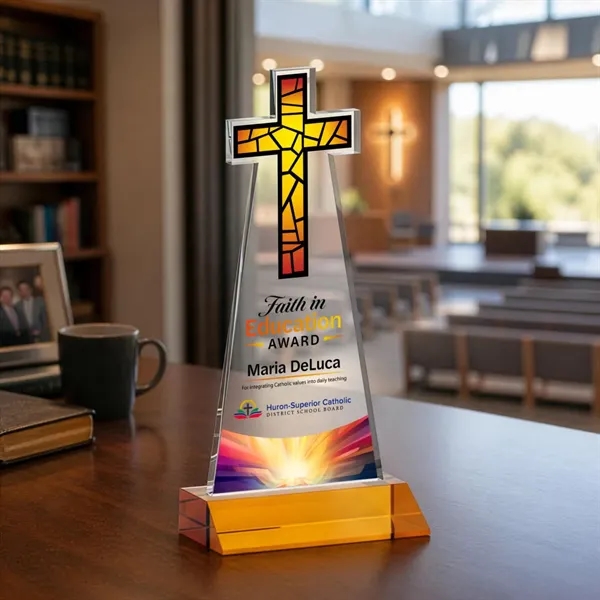 Crafted from premium optical crystal, this elegant Cross VividPrint™ Award features... from ASI 84592 St Regis Group / St Regis