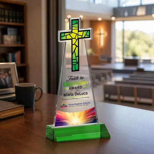 Crafted from premium optical crystal, this elegant Cross VividPrint™ Award features... from ASI 84592 St Regis Group / St Regis