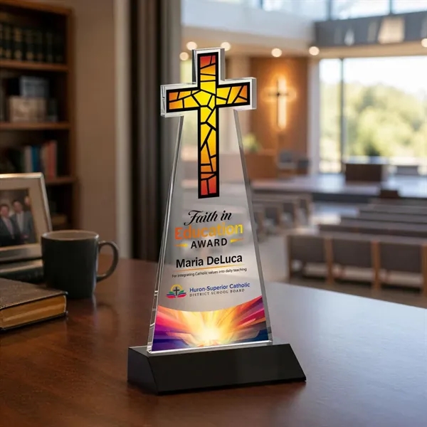 Crafted from premium optical crystal, this elegant Cross VividPrint™ Award features... from ASI 84592 St Regis Group / St Regis