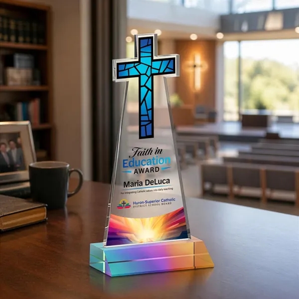 Crafted from premium optical crystal, this elegant Cross VividPrint™ Award features... from ASI 84592 St Regis Group / St Regis