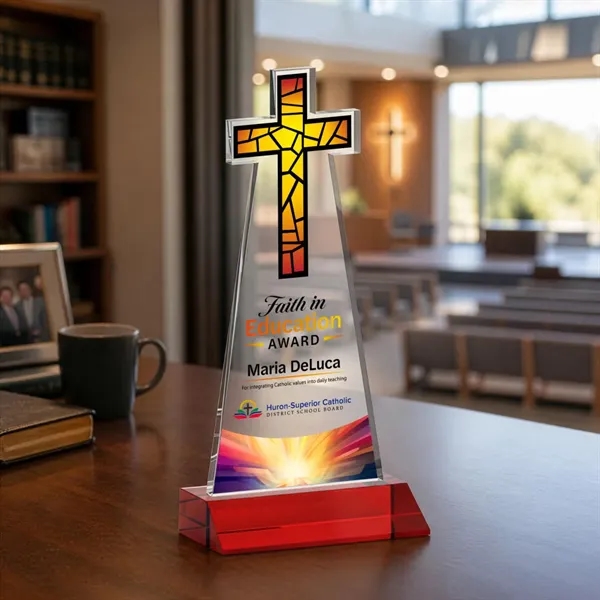 Crafted from premium optical crystal, this elegant Cross VividPrint™ Award features... from ASI 84592 St Regis Group / St Regis