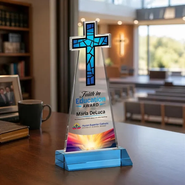 Crafted from premium optical crystal, this elegant Cross VividPrint™ Award features... from ASI 84592 St Regis Group / St Regis