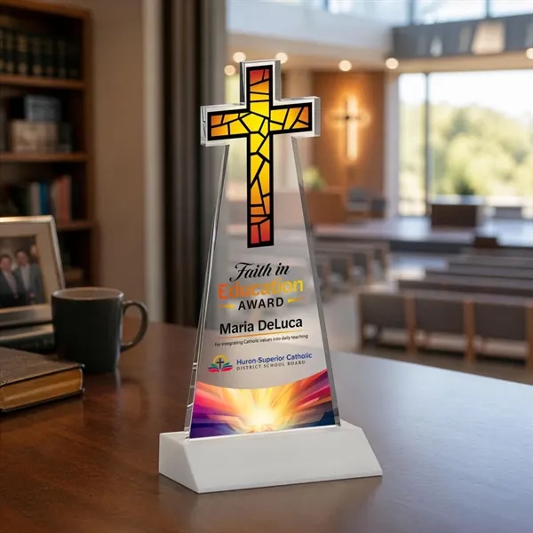 Crafted from premium optical crystal, this elegant Cross VividPrint™ Award features... from ASI 84592 St Regis Group / St Regis