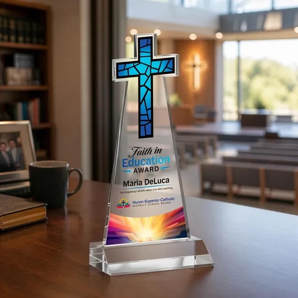 Crafted from premium optical crystal, this elegant Cross VividPrint™ Award features... from ASI 84592 St Regis Group / St Regis