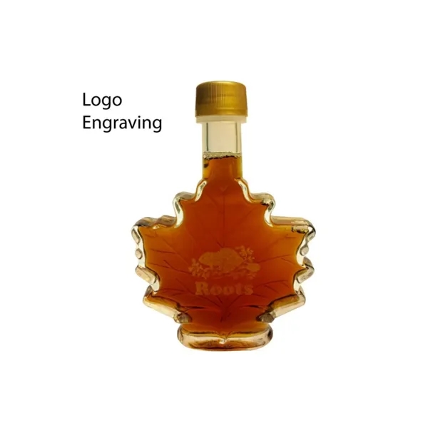 Item #MS-L050 50ml Maple Syrup In Leaf Bottle