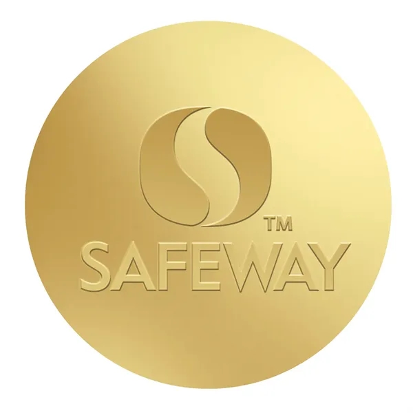 Item #399109 Round Smooth Edged Embellished Foil Roll Seal