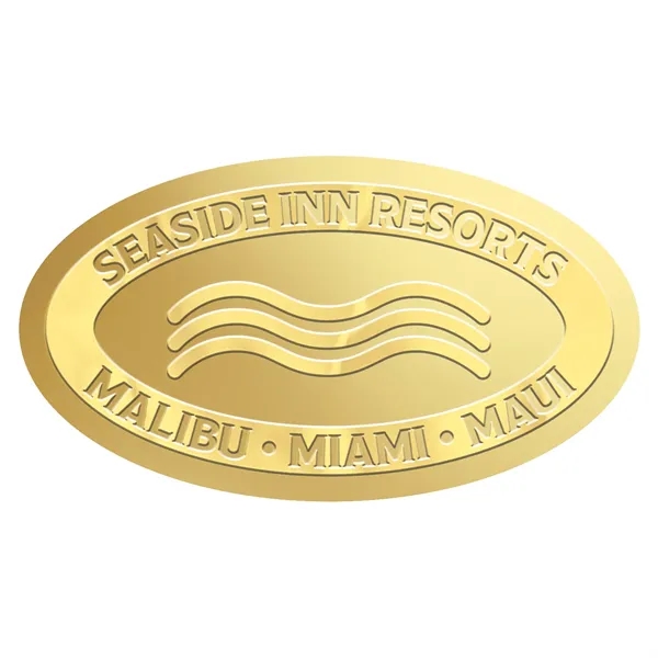 Item #399309 Oval Embellished Foil Roll Seal