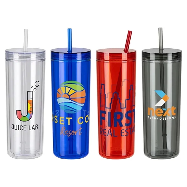 16 oz Recycled Acrylic Straw Tumbler... from ASI 36730 Ariel Premium Supply Inc