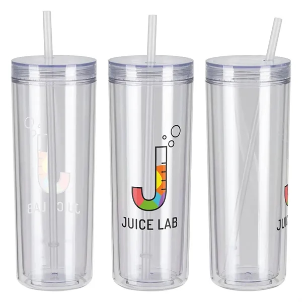 16 oz Recycled Acrylic Straw Tumbler... from ASI 36730 Ariel Premium Supply Inc