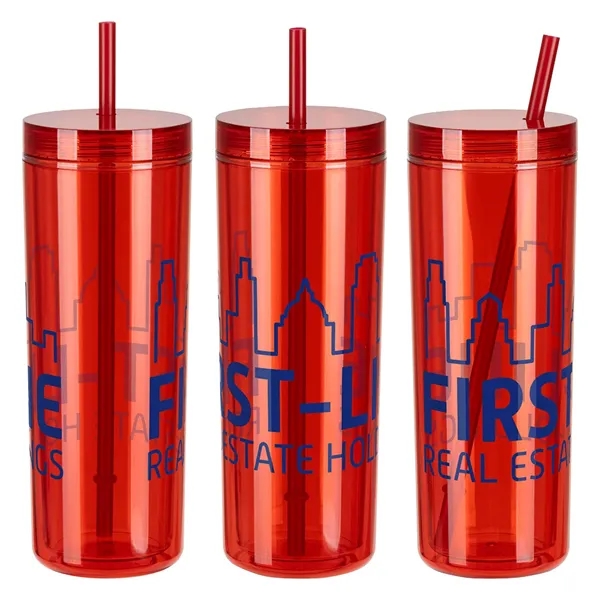 16 oz Recycled Acrylic Straw Tumbler... from ASI 36730 Ariel Premium Supply Inc