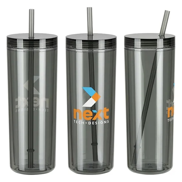 16 oz Recycled Acrylic Straw Tumbler... from ASI 36730 Ariel Premium Supply Inc