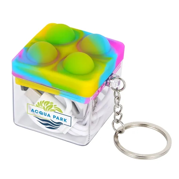 Charging Cable with Keyring & Screen Cleaner... from ASI 36730 Ariel Premium Supply Inc