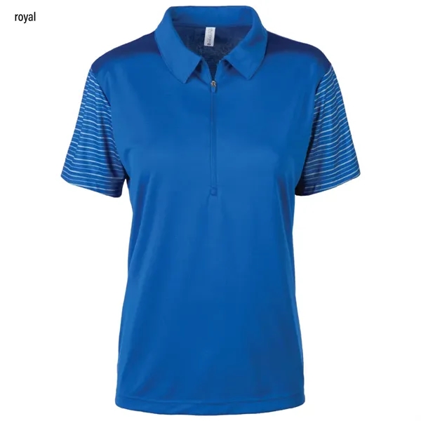 Item #V3687H-3106 Dunbrooke Ladies Avenger Zip Performance Polo