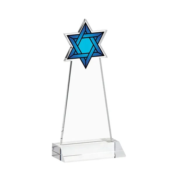 Item #AWARD AWV431 Star of David VividPrint™ Award - Clear