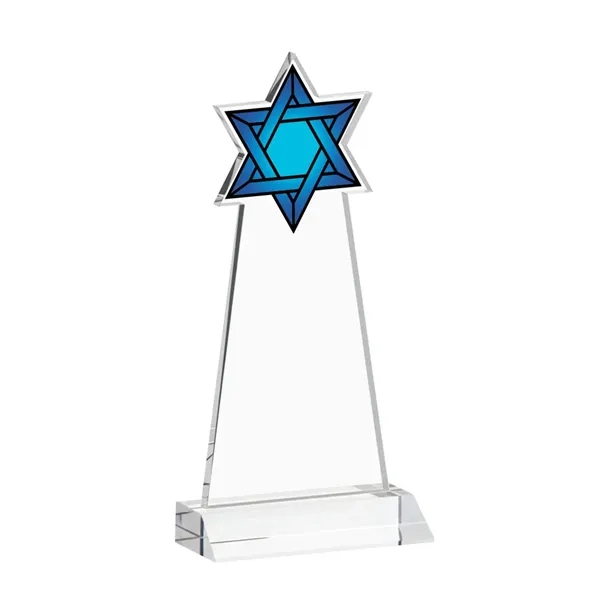 Item #AWARD AWV431 Star of David VividPrint™ Award - Clear