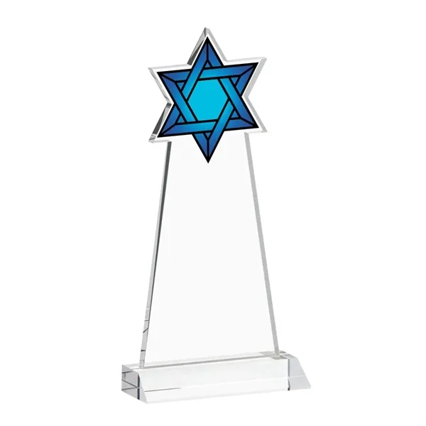 Item #AWARD AWV431 Star of David VividPrint™ Award - Clear