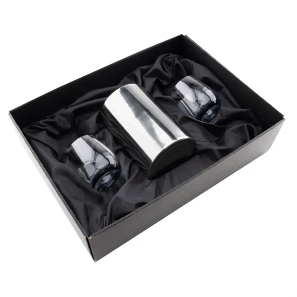 Item #SST8011-SS Jacobs Wine Cooler & Soudan Smoke Stemless Wine